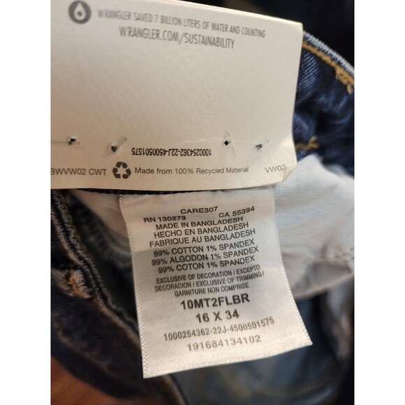 Wrangler Jeans Womens Size 16 High Rise Fierce Flare Denim Medium Washed Modern - Picture 10 of 11